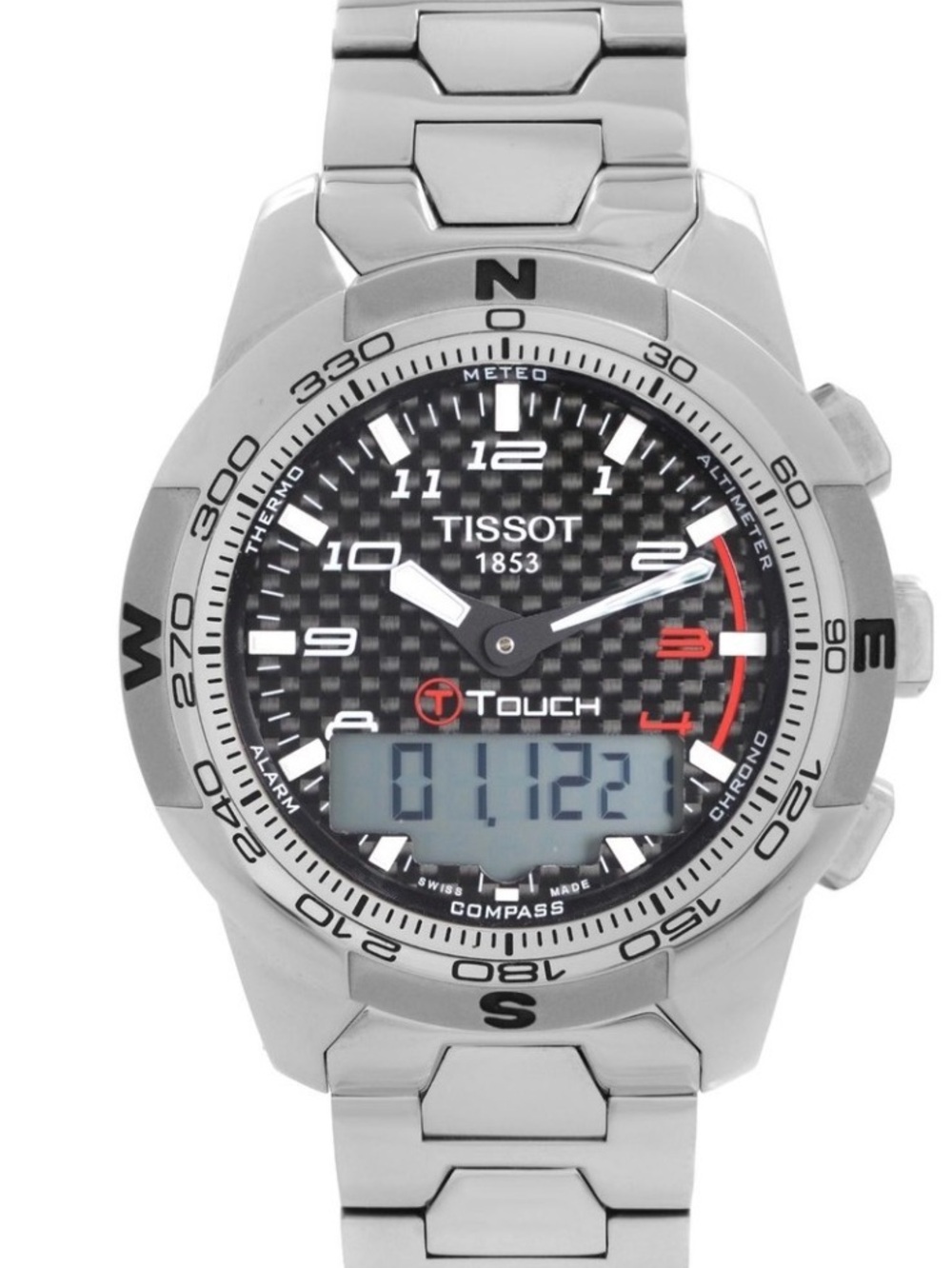 Tissot T-Touch Titanium Black Dial Quartz Mens Watch